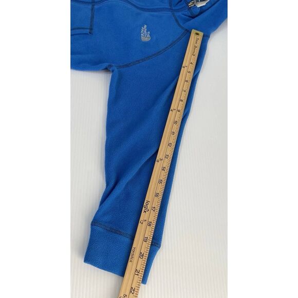 The North Face Polartec Classic Boys Small 7/8yrs Hooded Fleece Blue Zip Jacket - Picture 8 of 13